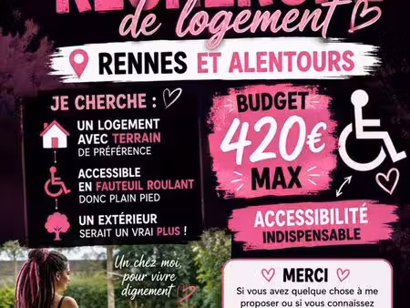 cherche logement pmr