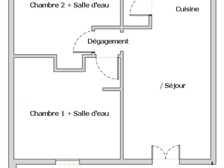 cagnes-sur-mer - appartement trois pièces avec jardin