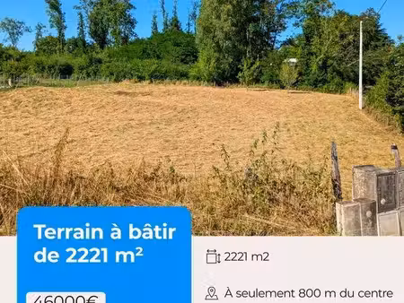terrain constructible à vendre