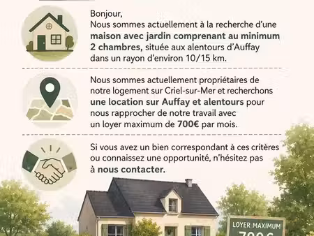 urgent recherche maison