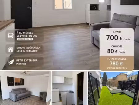 studio neuf 27 m² avec extérieur – aix-en-provence / les platanes