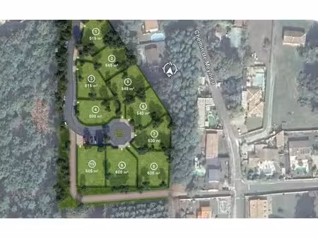 vente terrain 515 m² à brach (33480)  106 000 €