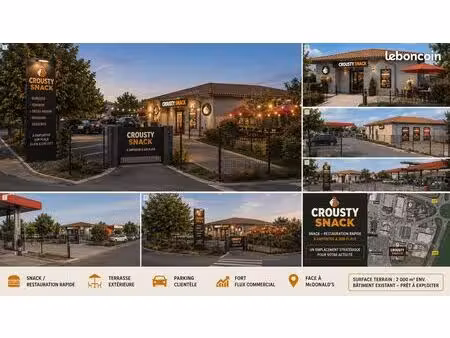 tarascon – zone du roubian – emplacement commercial premium face à mcdonald’s – local 220 