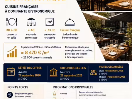 restaurant 73 m² paris
