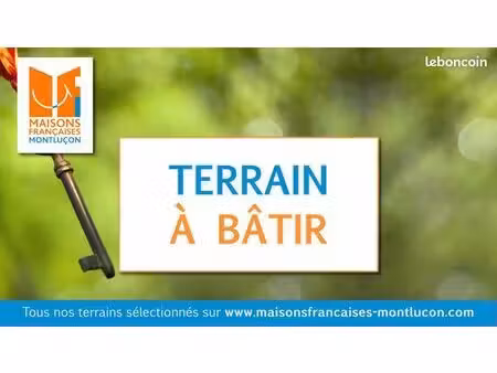 terrain à bâtir de 733 m² à cognat-lyonne (03)