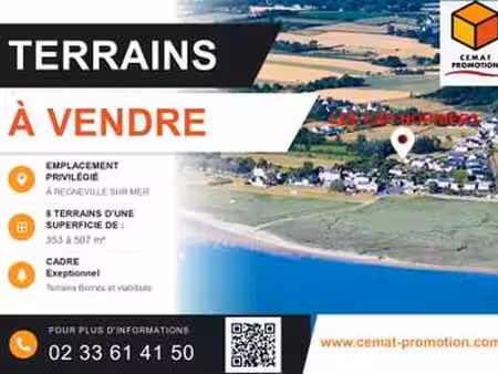 vente terrain à regnéville-sur-mer (50590) : à vendre / 353m² regnéville-sur-mer