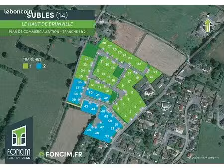 terrain 555 m² subles