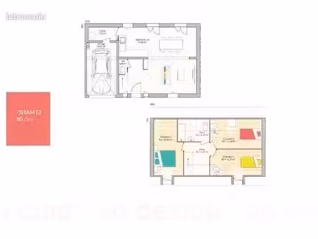 maison 4 pièces 80 m²