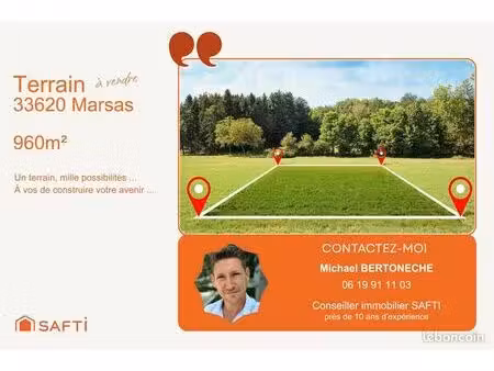 terrain 983 m² saint-andre-de-cubzac