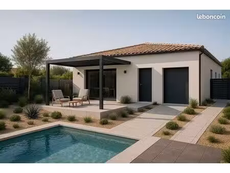 projet de construction d'une maison 82 m² avec terrain à vauvert (30)