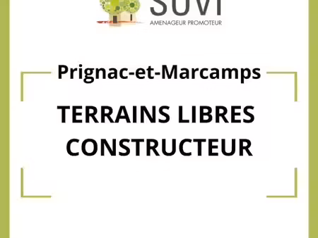 terrain 534 m² prignac et marcamps