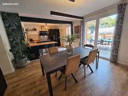 maison familiale t6 - 135 m² - 5 chambres - garage - bruguières centre - jardin aménagé
