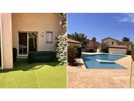 rare — duplex t4 de 58 m² climatisé avec rez-de-jardin de 46 m² et parking privé — résiden