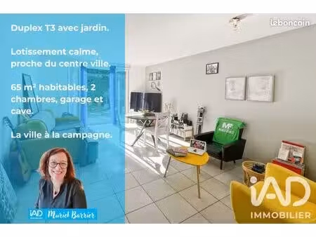 duplex 3 pièces 65 m²