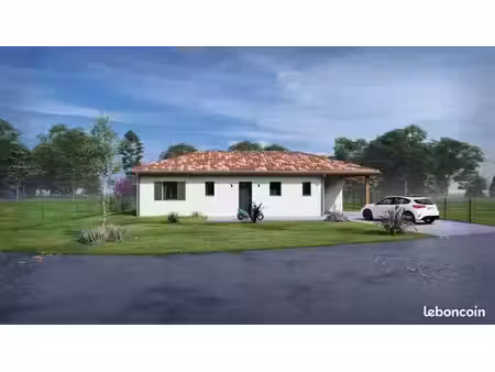 projet de construction d'une maison 85 m² avec terrain à laluque (40)