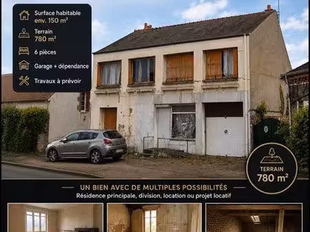 maison de campagne 145 m2 780m2 terrain