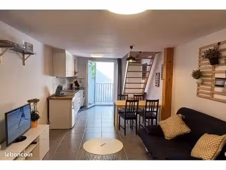 duplex meublé de 55m2 avec cour privée aux capucins