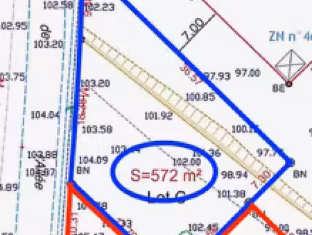 terrain 572 m² camors