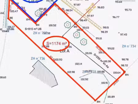terrain 1 174 m² camors