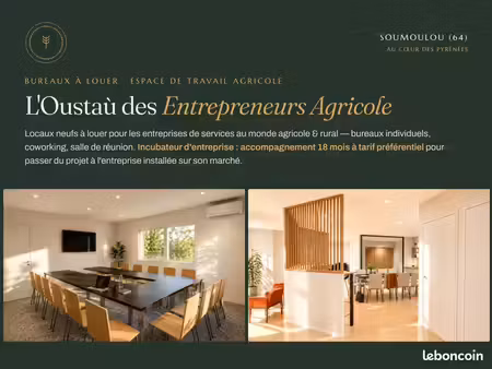 bureaux à louer / incubateur d'entreprises