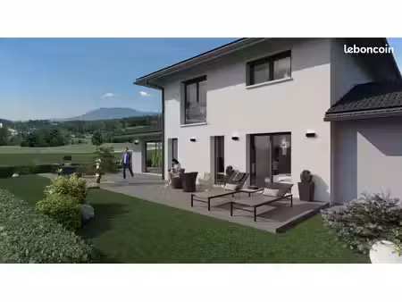 projet de construction d'une maison contemporaine de 130 m² disposant de 4 chambres avec t
