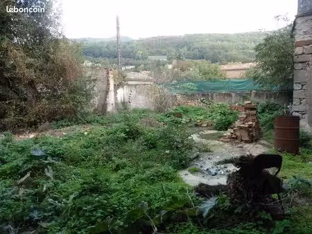 terrain constructible zone ub - ruine d'ancienne usine centre labastide rouairoux