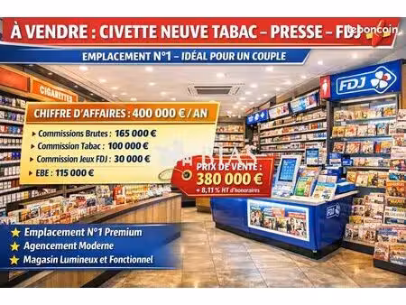 fdj  presse  tabac 70 m² rouen