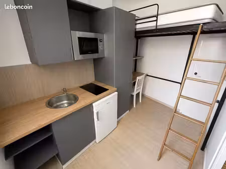 studio meublé avec mezzanine - 11 m² - blois