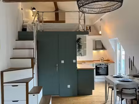 loft meublé sous toit - paris 17 pereire - excellent état
