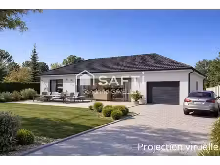 terrain à bâtir plat et clôturé sur 3 cotés
