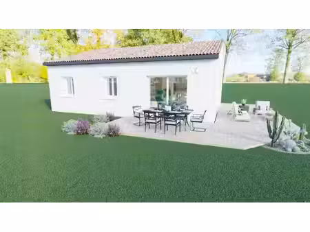 terrain avec maison neuve à vendre