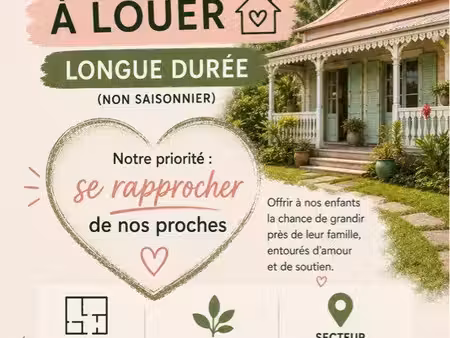 recherche villa non meublée à louer