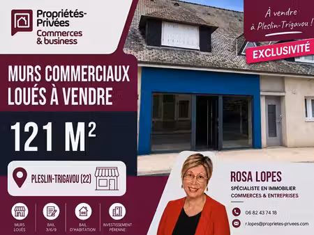 pleslin-trigavou - 22490 - ensemble immobilier mixte vendu loué