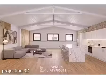 duplex type maison de ville avec garage à réhabilter