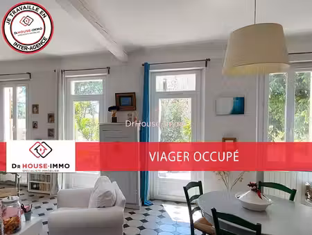 **viager occupé** à vendre  83000 toulon bas faron  maison rénovée 70 m2 sur terrain 300 m