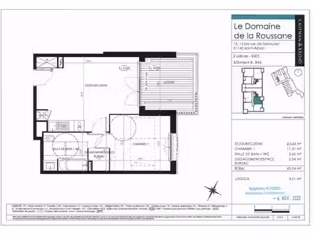 location appartement 2 pièces 43 m² à saint-alban (31140)  580 €