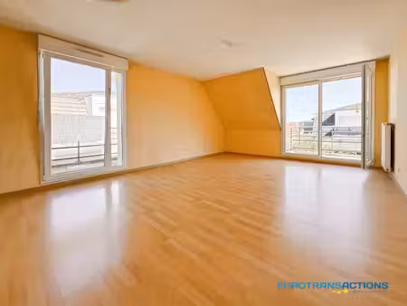 oberhoffen-sur-moder  appartement f4 de 80m² avec 2 terrasse et double garage