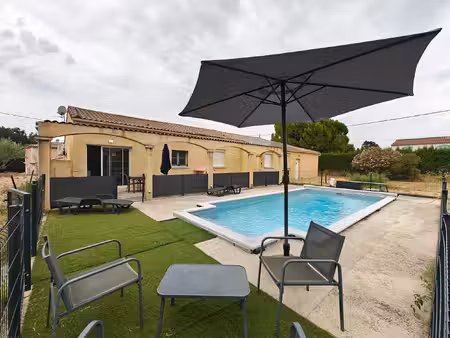 pouzols maison de plain-pied 122 m2 4 chambres piscine