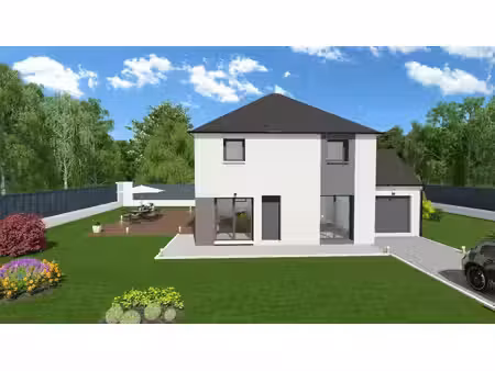 terrain avec maison neuve à vendre