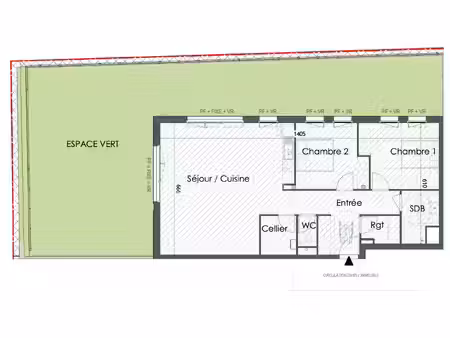 à vendre - wimille - à 2 pas de la plage - appartement rez-de-chaussée - 87 m2 - 3 pieces 