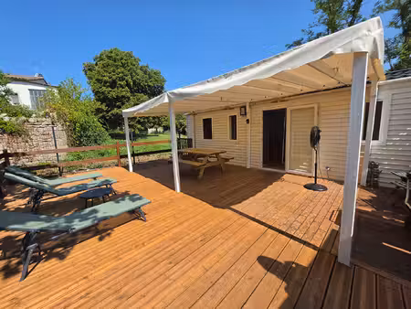 parcelle de terrain avec mobilhome