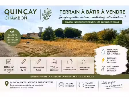 quinçay – chambon | terrain à bâtir