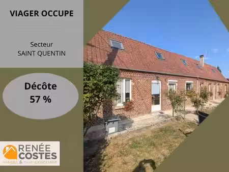 viager occupé - h63 ans - st quentin (02100)