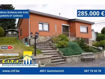 bungalow à vendre à schleifmuhle 11 gemmenich (vbe56015)