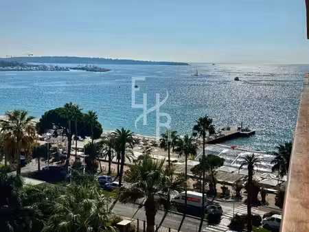 cannes croisette magnifique 3 pieces vue mer