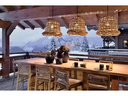 chalet d'exception avec vue sur les aravis à crest-voland...