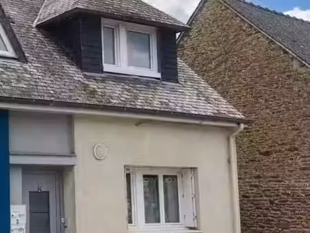 ensemble immobilier loué : maison de 91m2  plus commerce à pleslin trigavou  le tout d’une