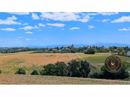nailloux -terrain 1111 m² — permis de construire accordé — vue pyrénées