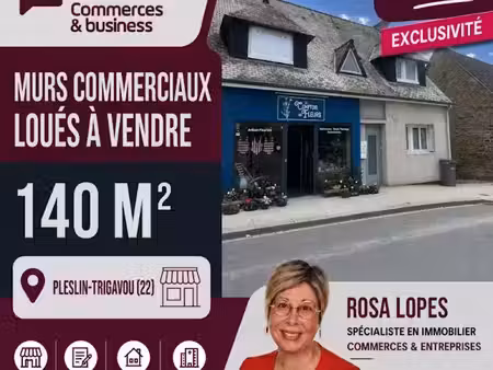 vente locaux professionnels 140 m² à pleslin-trigavou (22490)  265 000 €