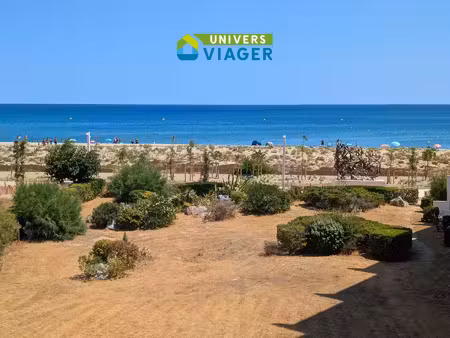 appartement en viager occupé le barcarès vue sur mer